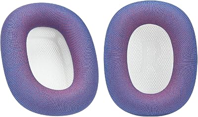 Damex mesh Fabric earpads for airpods max Ear Cushions,Compatible with airpods max Ear Pads2024 Version,Noise Cancelling, Breathable,Magnetic mounting, not Falling Off Purple-Blue
