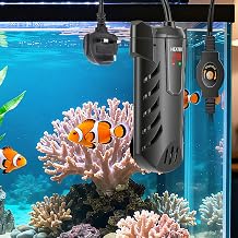 Aquarium Heater, 100W Fish Tank Heater with External Temperature Controller, Small Submersible Fishtank Heaters with LED Display, Overheat Protection & Auto-Off, for Fish Tank up to 50L