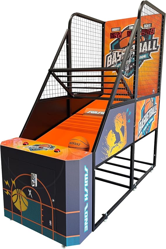 CREATIVE ARCADES Full Size Basketball Shoot Out Arcade Machine, Electronic Scoring Game