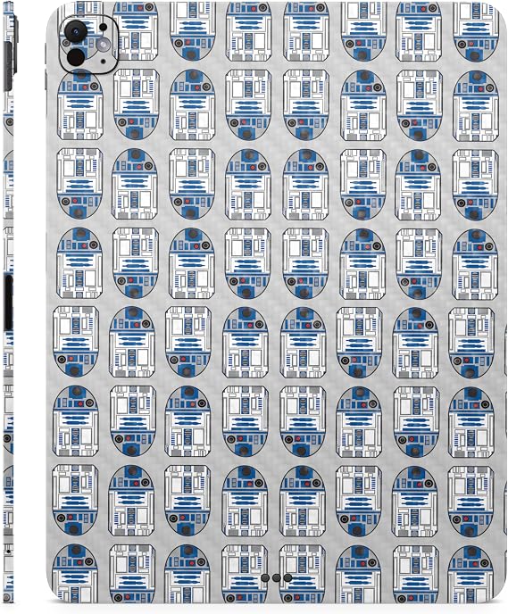 Carbon Fiber Skin Compatible with Apple iPad Pro 11 (M4) 2024 - Galaxy Bots - Premium 3M Vinyl Protective Wrap Decal Cover - Easy to Apply | Crafted in The USA by MightySkins