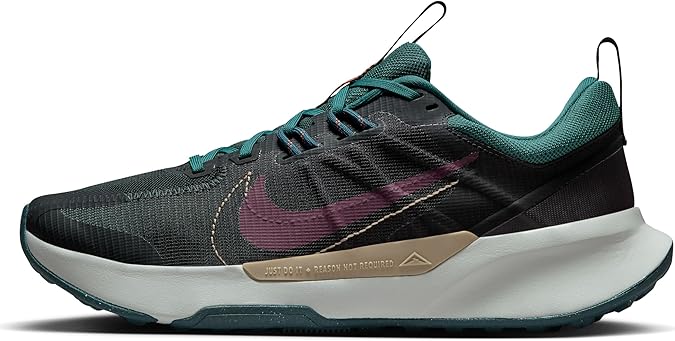 NIKE Men's Men's Low-top SneakersTrail Running Shoe, Black Night Maroon Deep Jungle, 9 US