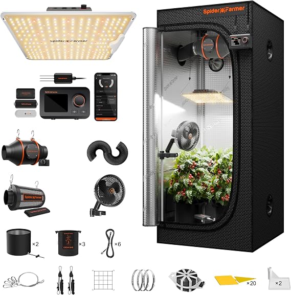 Spider Farmer 2.32.3ft SF1000 100W Indoor Grow Tent Kit w/GGS Controller