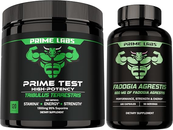 Prime Labs Tribulus Terrestris + Fadogia Agrestis Capsules