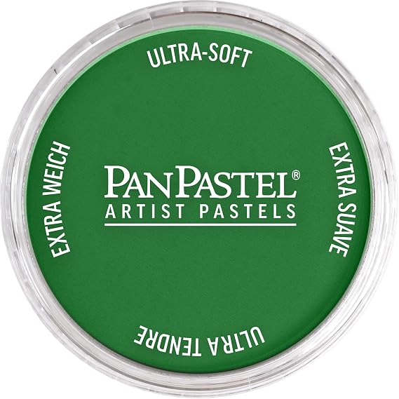 PanPastel Artist Pastels by GOLDEN, Permanent Green Shade, 2.44 / 62mm Pan Diameter, Professional Artist Pastels, Unique Pan Format (cake-like)