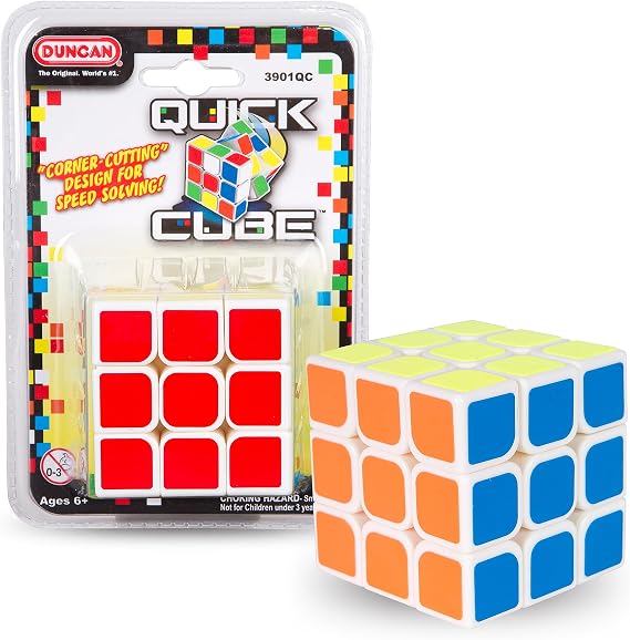 Duncan Toys Quick Cube 3x3 Speed Puzzle, Brain Game Toy