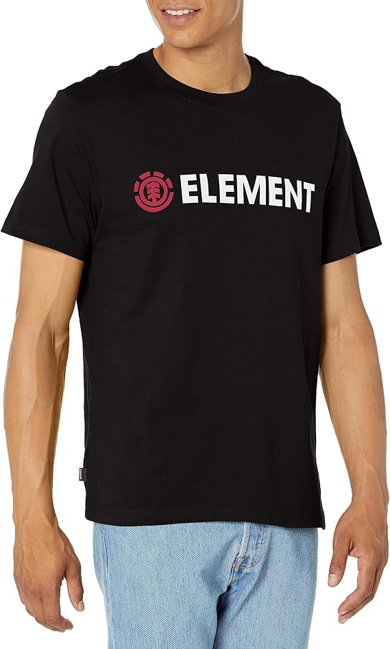 Element Men's Blazin Short Sleeve Tee Shirt, Flint Black