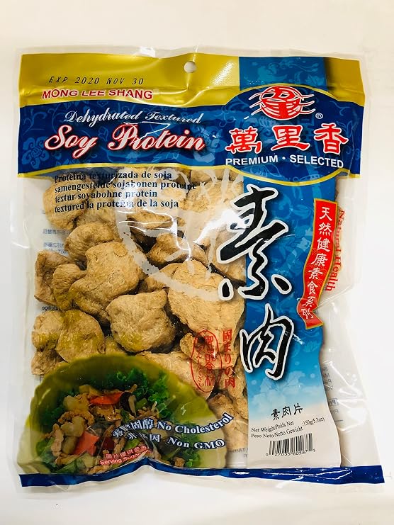 Vegan Meat Substitute, Alternative, Vegan Soy Protein, TVP Textured Vegetable Protein, Meatless Plant Based Protein 5.3oz, Non-GMO, Unflavored (Sliced) 100% Vegan