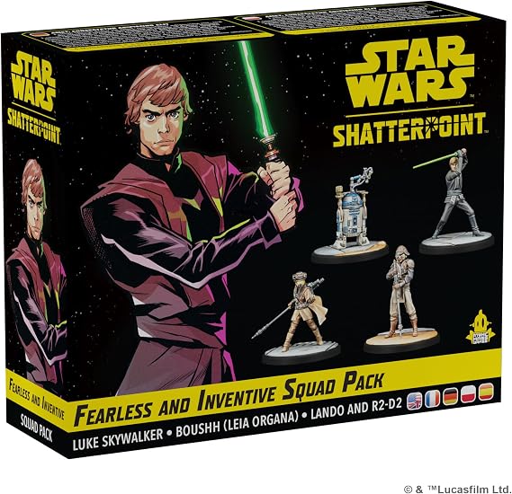 Star Wars Shatterpoint Fearless and Inventive SQUAD PACK - Tabletop Miniatures Game, Strategy Game for Kids and Adults, Ages 14+, 2 Players, 90 Minute Playtime, Made by Atomic Mass Games