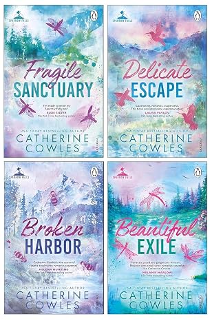 Sparrow Falls Series 4 Books Collection Set By Catherine Cowles (Fragile Sanctuary, Delicate Escape, Broken Harbor & Beautiful Exile)