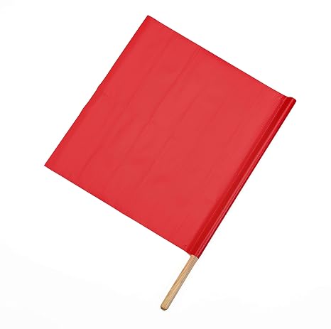 14967-79-30 Vinyl Highway Safety Flag, Pack of 10