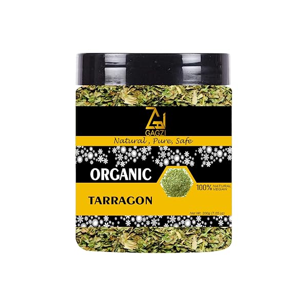 GAGZI All Natural Organic Spices Tarragon 50 Gram | Vegan, Gluten Free, Plant Based (Packing May Be Vary) Pack Of 1