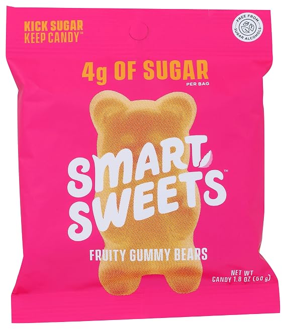 Smart Sweets, Gummy Bears Fruity, 1.8 Ounce
