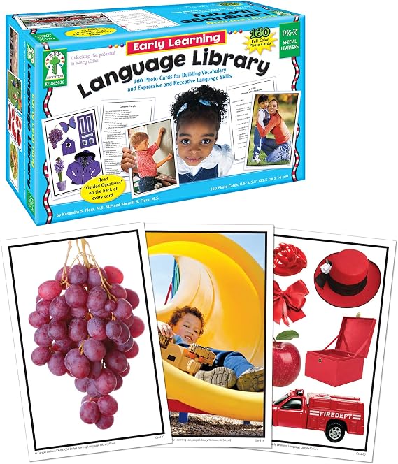 Key Education 160 Early Learning Toddler Flash Cards, Educational Style, Ages 3+, Photographic Vocabulary for Toddlers, Speech Therapy for Preschool & Kindergarten Special Learners