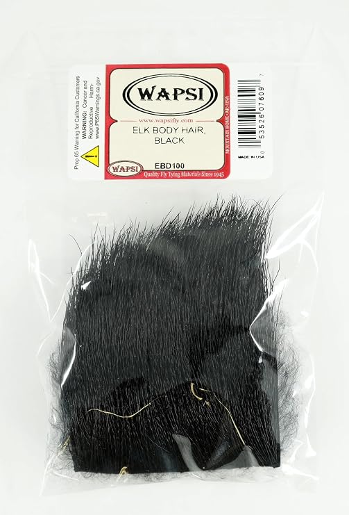 Wapsi Fishing Hook - Elk Body Hair, Bleached Hock - Fly Tying Material