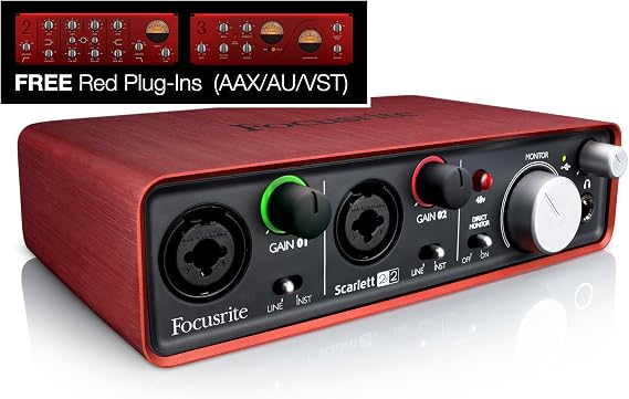 Focusrite Scarlett 2i2 (1st Gen) USB Recording Audio Interface