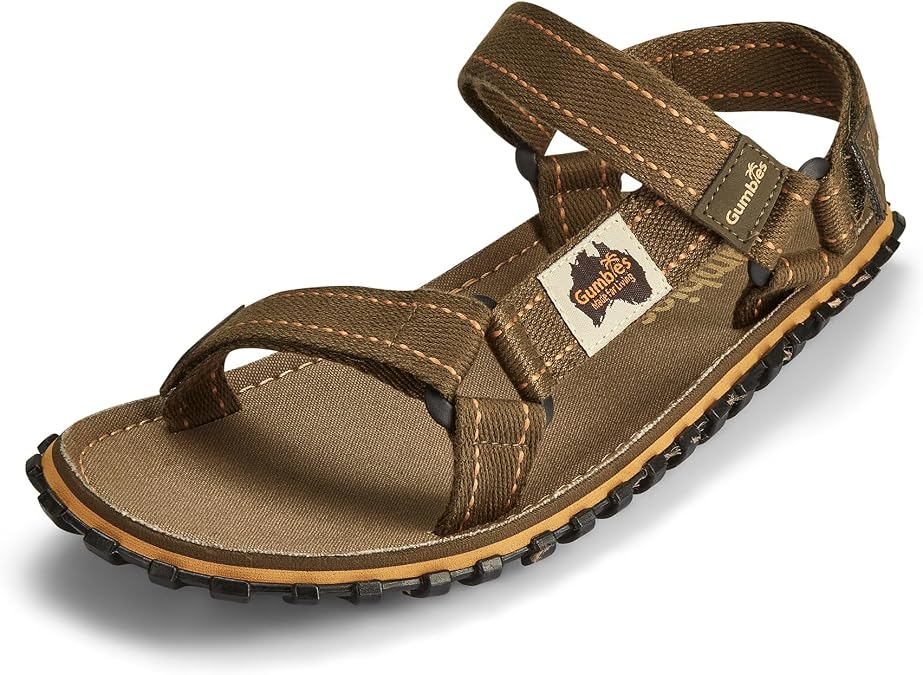 Gumbies Tracker Unisex Sandal, with Supersoft Cotton Adjustable Straps, Cotton Footbed & Recycled Rubber Sole - Comfort