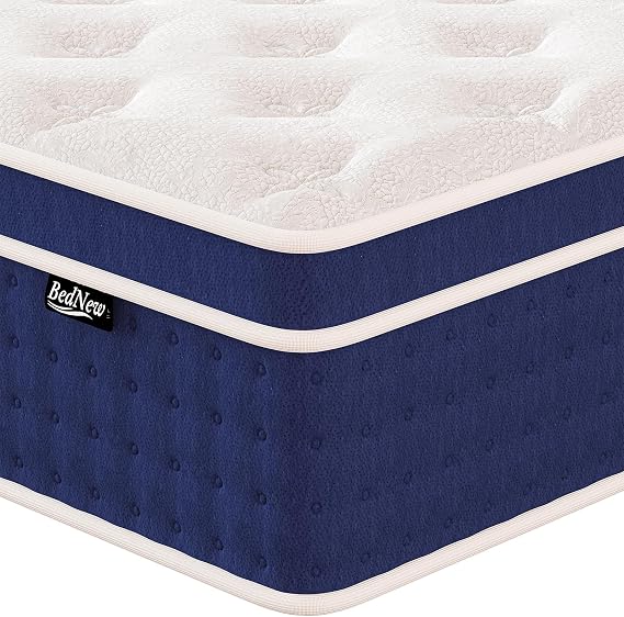 Hybrid Double Size Mattresses 34cm, 13.4 Inch Innerspring, 4FT6 with Breathable Foam and Pocket Spring For Cool Comfort Sleep, Medium Firm Mattress (135x190x34cm)