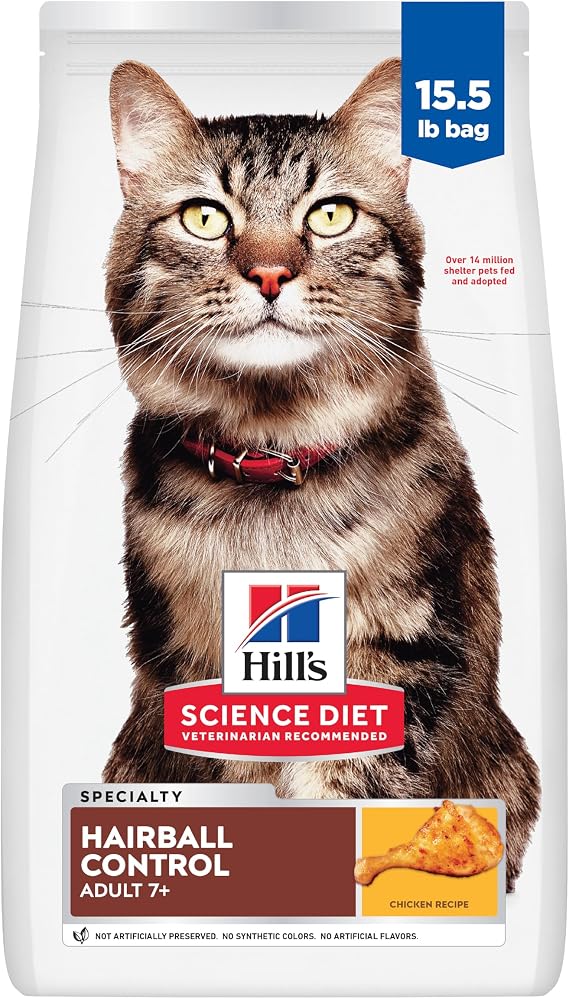 Hill's Science Diet Adult 7+ Hairball Control Dry Cat Food