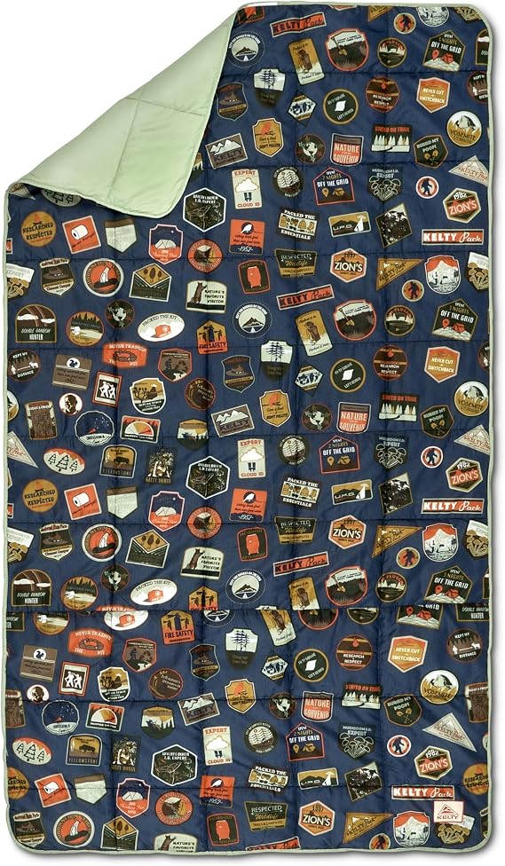 Kelty | Bestie Blanket Patches - Fun and Functional Large 1P Blanket - Twin