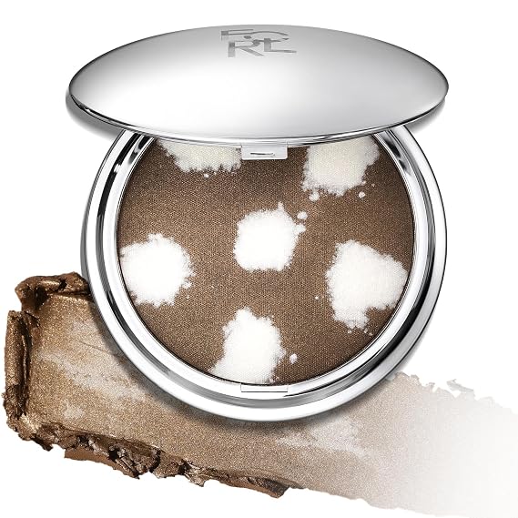 FOCALLURE Highlighter Makeup, Waterproof Gel-to-Powder Warm Bronze 14g