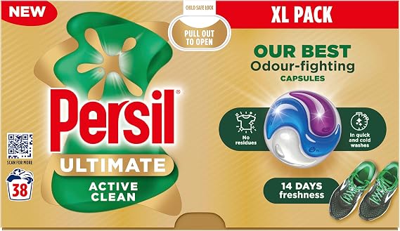 Persil Ultimate Active Clean Washing Capsules 38 washes