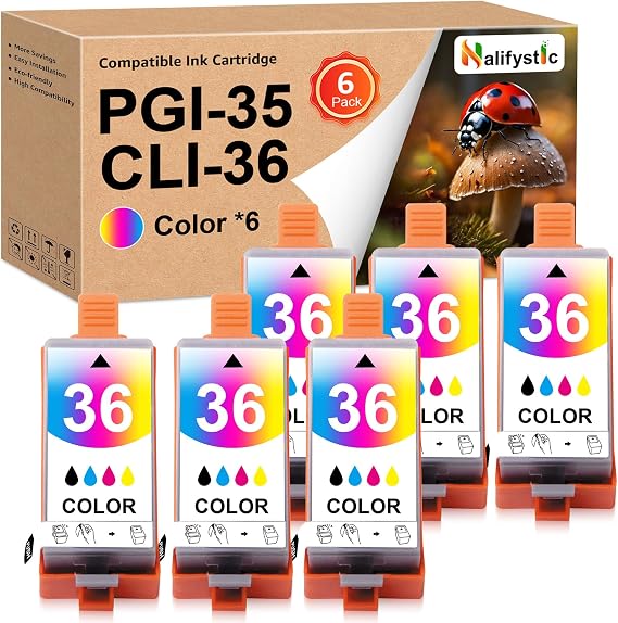 CLI-36 Color Ink Compatible Replacement for Canon 36 Ink Cartridge