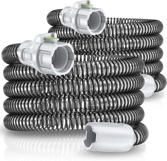 2 Packs Improved Version Climate Line Air Hose Compatible with Airsense 10 and Aircurve 10 Only - IDEAR Reusable Hose Replacement Great-Value CPAP Supplies (2)