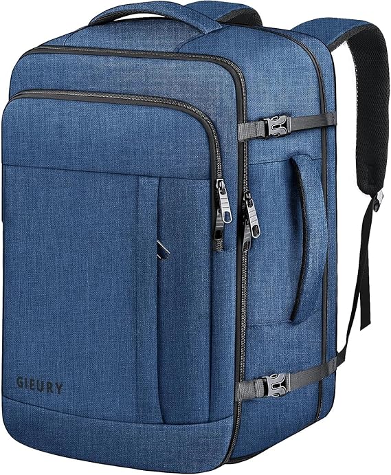 55L Extra Large Travel Backpack for Men, Expandable Carry On Backpack
