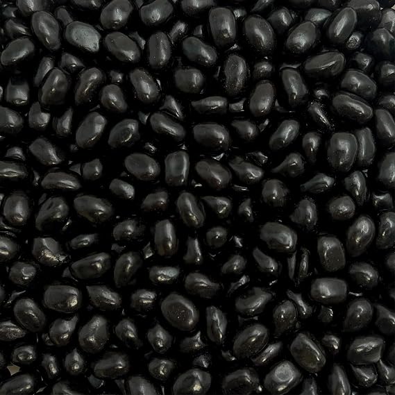 Black Licorice Jelly Beans, Chewy Candy - 3 Lb Pack