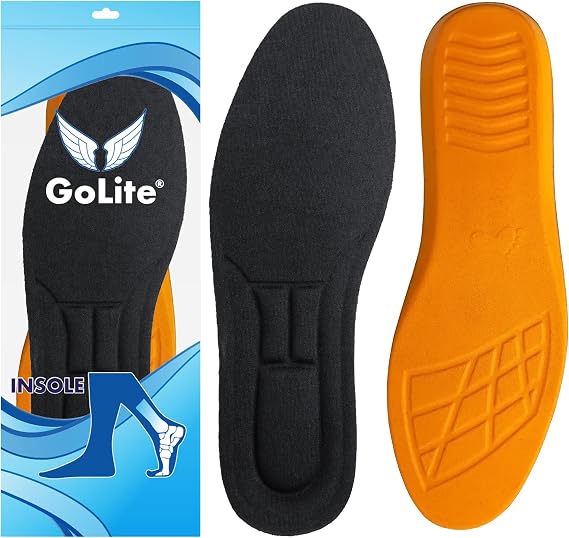GoLite Memory Foam Yumuşak Ortopedik Tabanlık, Hafızalı Spor Ayakkabı Tabanlığı, Rahat Konforlu İç Taban - M21 Insole (42)