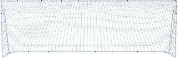 Official Size Steel Soccer Goal. Heavy Duty Frame w/Net. Tournament, Regulation Size. Professional Portable Practice Training Aid. (1 NET, 24' X 8')