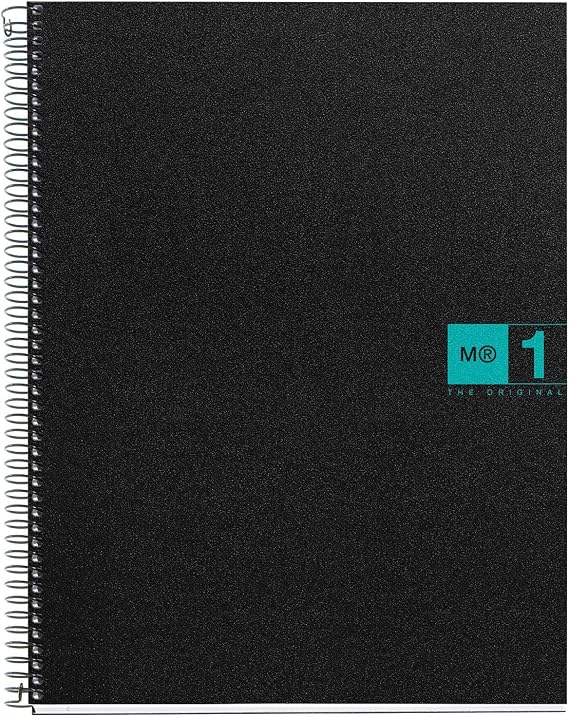 Basicos MR 44069 Notebook 1 Colour, A4, Squared, 80 Sheets, Polypropylene, Turquoise, 90 Grams