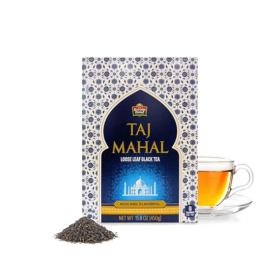 Taj Mahal | Brooke Bond | Loose Tea | Premium Quality | Black Tea Blend | Compatible for Traditional Chai | Rich & Flavourful | 450 Grams (Pack of 1)