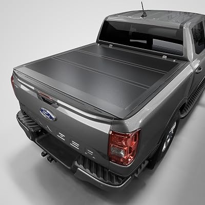 Tutel Low Profile Hard Shell Folding Truck Bed Tonneau Cover|Fits 2019-2025 Ford Ranger 51 Bed 61 - TTLTMLPT032