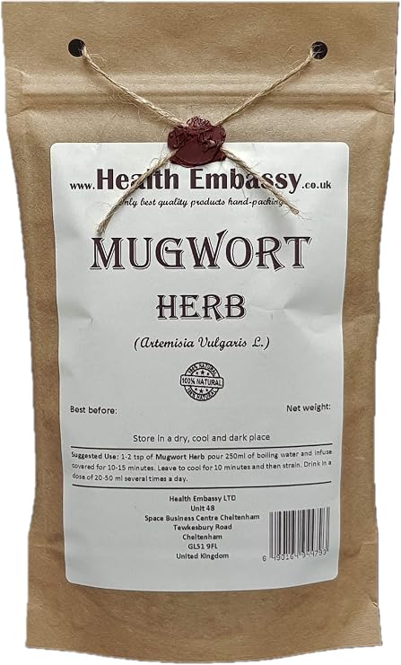 Health Embassy Mugwort Herb (Artemisia Vulgaris L.) Loose Herbal Tea (50g)