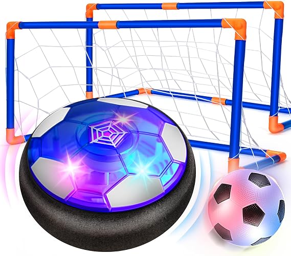 Hover Soccer Ball Set with 2 Goals, Indoor Toys for Boys Age 6-8, Kids Soccer Gift for Boys 8-12, Kid Sports Games Toys for 3 4 5 6 7 8 Year Old, Ideas Christmas Birthday Gifts for Kids Ages 4-8