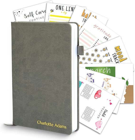 Promot Weekly Monthly Planner - Custom Gold Embossed Text, 260 Pages