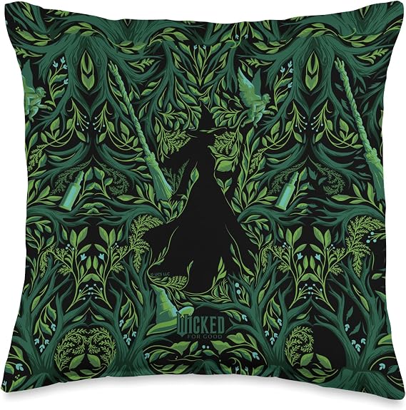 Wicked: for Good Elphaba in Bloom Throw Pillow