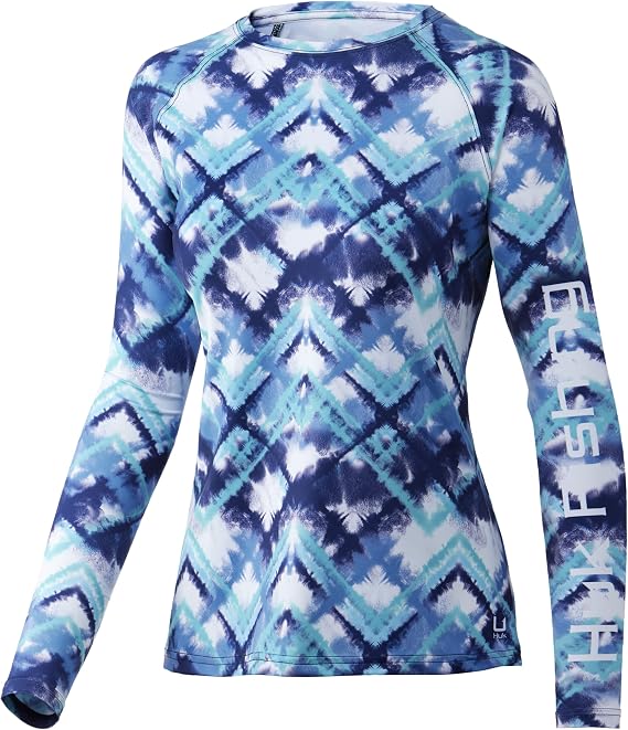 HUK Womens Pursuit Long Sleeve Shirt|Performance Shirt + Sun Protection