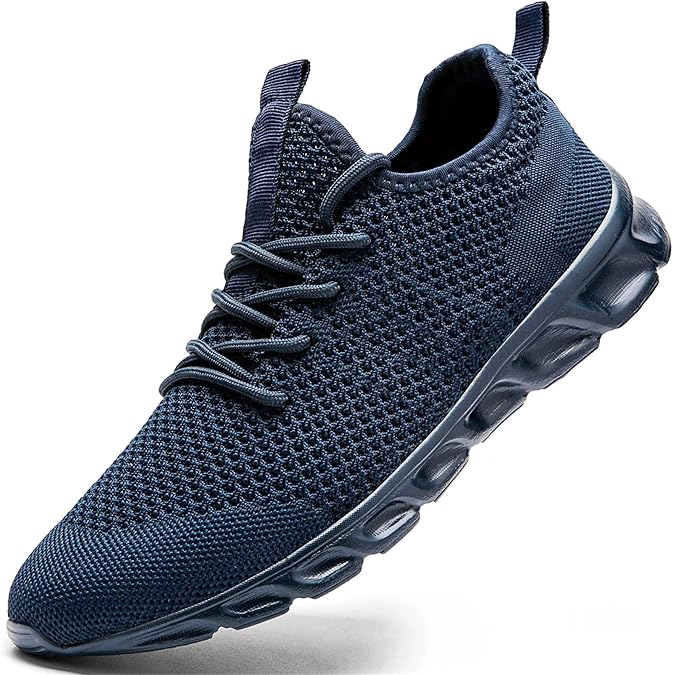 Damyuan Running Shoes Men Lightweight Gym Walking Tennis Walking Sneakers | Athletic Walking Shoes | Fashion Sneakers | Casual Sports Shoes with Breathable Mesh | Non Slip Durable Rubber Outsole