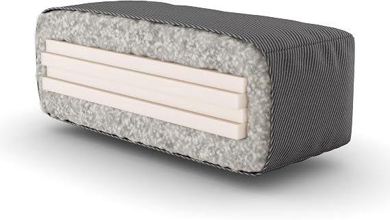 Maui Gold 8 Inch Cotton & Foam Futon Mattress - Black (Twin Size, 39" x 75")