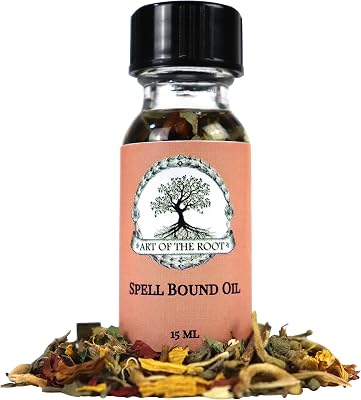 Spellbound Oil 12 oz | Handmade with Herbs & Essential Oils | Glamour Magic, Enchantment, Charisma, Attraction & Persuasion Rituals Wiccan, Pagan, Conjure, Hoodoo, Magick