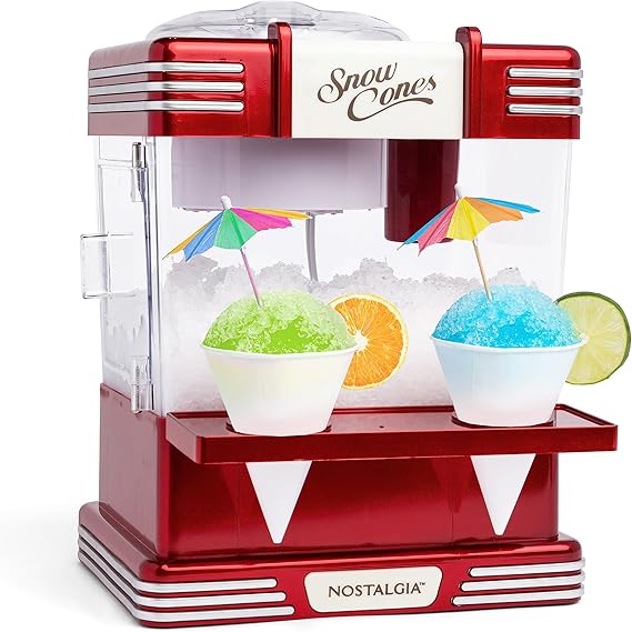 Nostalgia RSM602 Retro Series Snow Cone Maker & Shaved Ice Storage by Nostalgia Electrics