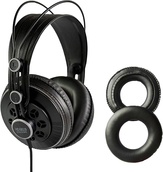 Superlux HD681B Dynamic Over-Ear Headphones with Replacement Ear Pads