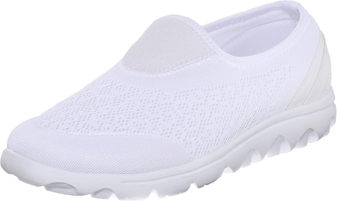 Propet Womens TravelActiv Slip On Walking Walking Sneakers Athletic Shoes - Black