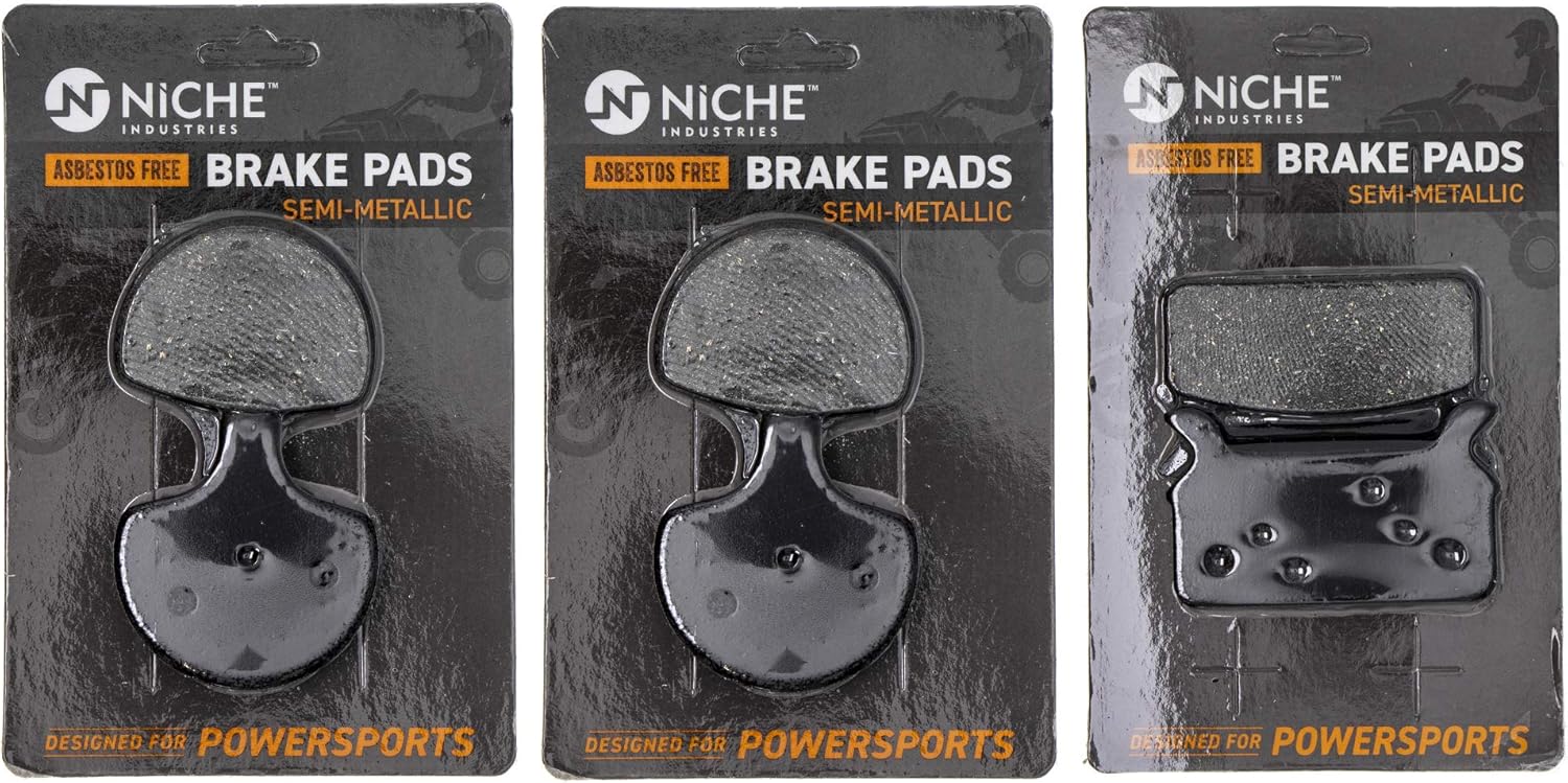 NICHE Brake Pad Set for Harley Davidson Tour Glide Road King 44063-83D 43957-86F Front Rear Organic
