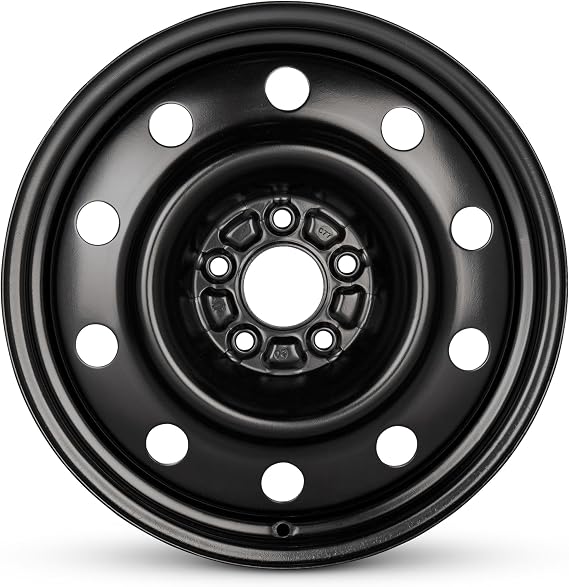 for 2007-2012 Dodge Caliber 17 Inch Painted Black Rim - OE Direct Replacement - Road Ready Car Wheel