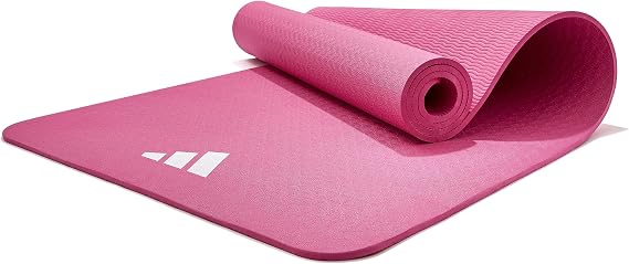 adidas Yoga Mat - Eco Friendly - Non Slip, Durable Textured Surface, 8mm
