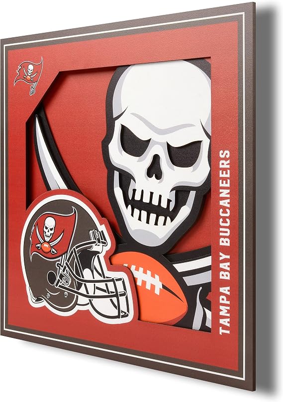 YouTheFan NFL Tampa Bay Buccaneers 3D Logo Series Wall Art