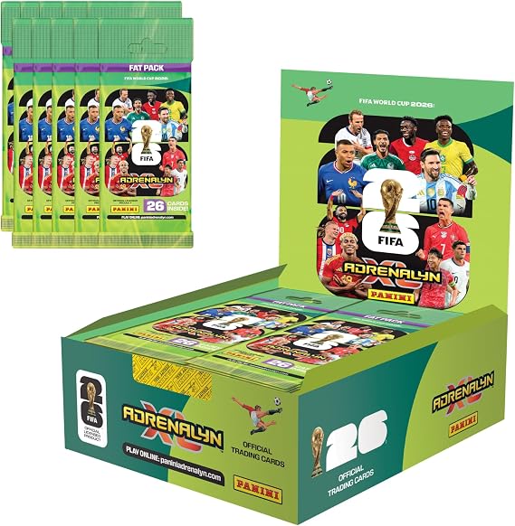 Panini Adrenalyn XL FIFA World Cup 2026 Official Football Trading Cards (Pack of 10) - Fat Box